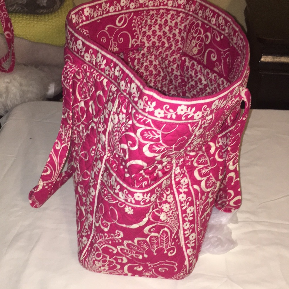 Vera Bradley matching set twirled birds travel bags shoulder length 10” - Picture 5 of 7